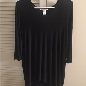 Women’s Black Tunic with 3/4 sleeve